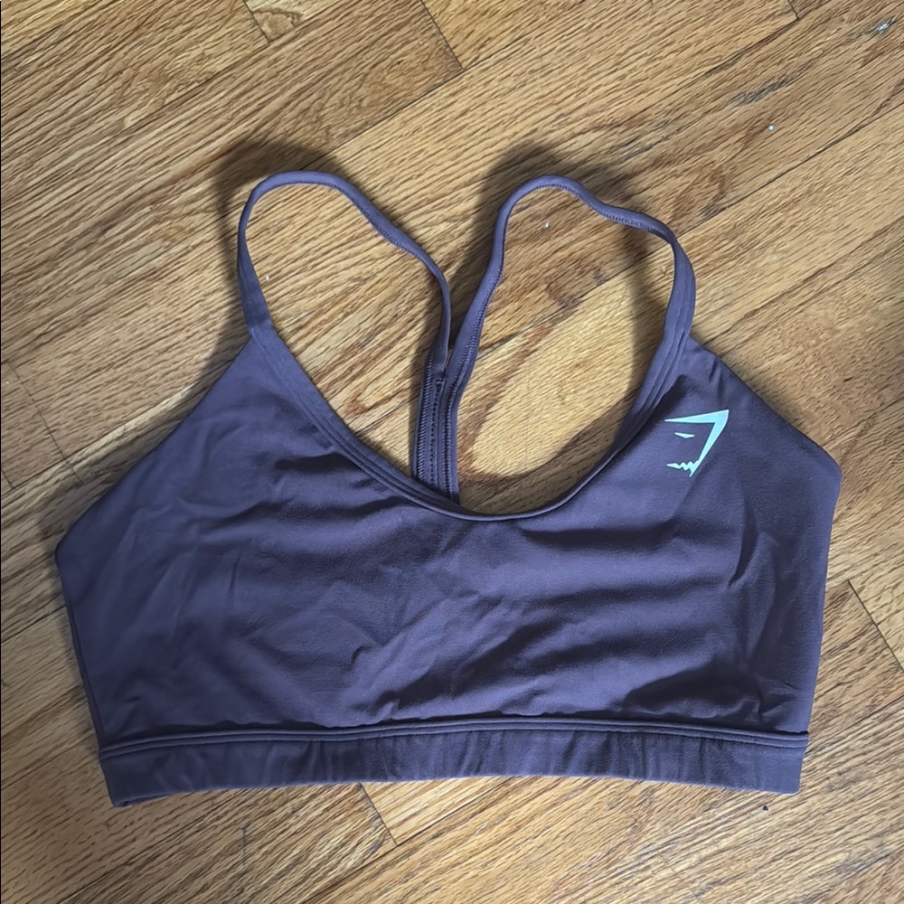 Gymshark Purple Sports Bra with Racerback Design